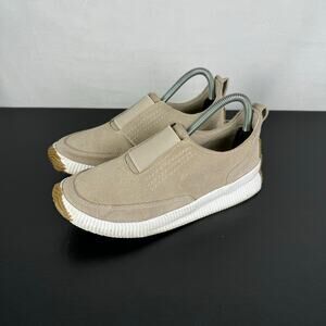Sorel Out 'N About Plus Slip On Tan Suede Sneaker Shoes Ladies Size 7